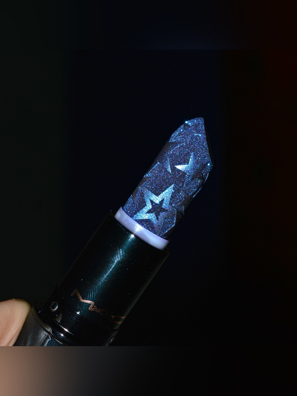 MAC Cosmetics Kiss Of Stars Lipstick *ASTERISK* Blue Purple Limited Edition BNIB - Picture 9 of 10